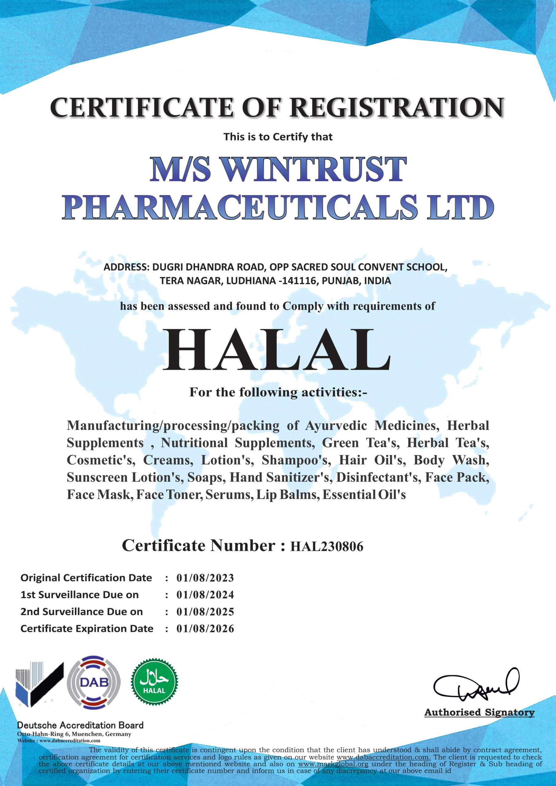 Halal Certificate