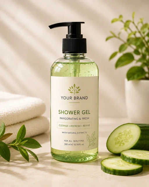 Invigorating Shower Gel Manufacturing